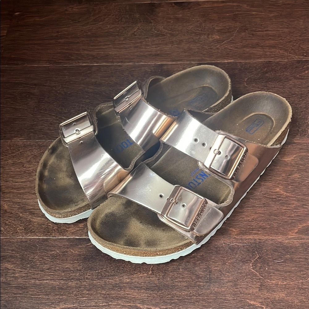 Birkenstock Shiny bronze  Sandals